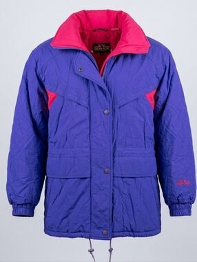 Vintage Sunice Purple And Pink Women's Full Zip Ski/Snow Jacket Size 10